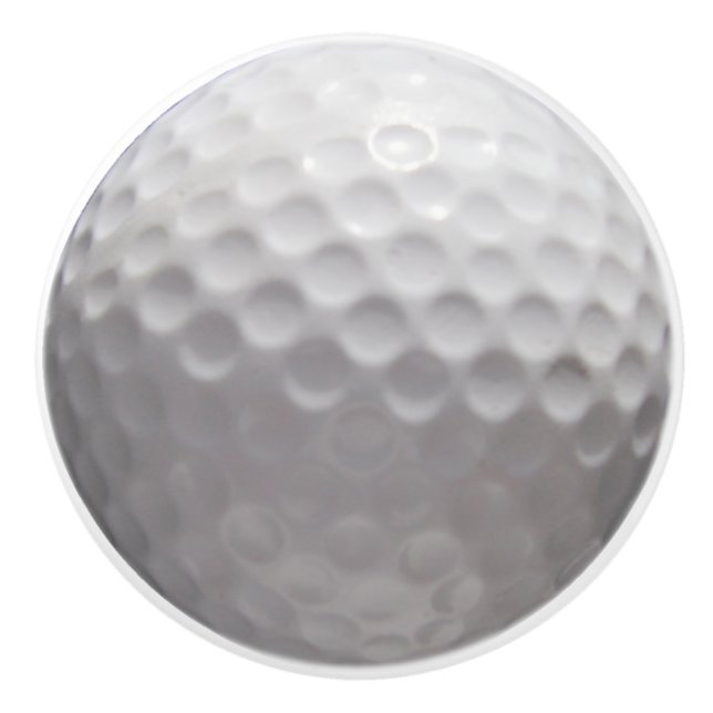 Bouton De Porte En Céramique Graphique de boule de golf 2D (Devant)