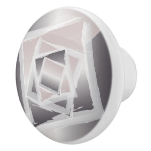 Bouton De Porte En Céramique gris quartz fumé