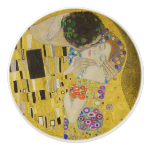 Bouton De Porte En Céramique Gustav Klimt - Le baiser
