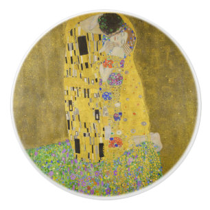 Bouton De Porte En Céramique Gustav Klimt - Le baiser