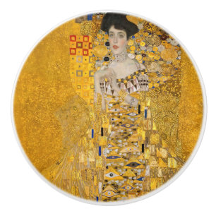 Bouton De Porte En Céramique Gustav Klimt - Portrait d'Adele Bloch-Bauer I