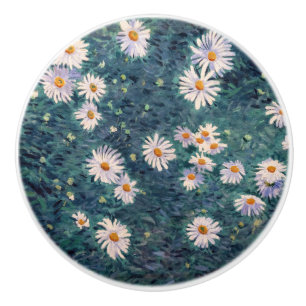 Bouton De Porte En Céramique Gustave Caillebotte - Lit de marguerites, détails