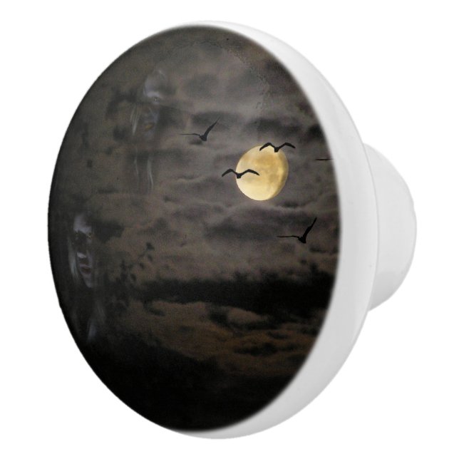 Bouton De Porte En Céramique Halloween #1 (Droite)