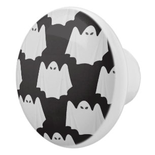 Bouton De Porte En Céramique Halloween, Fantôme Effrayant, Trick Or Treat, Hou