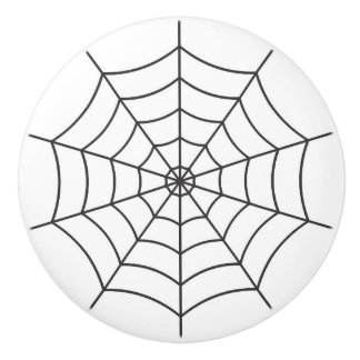 Bouton De Porte En Céramique Halloween gothique de Spiderweb