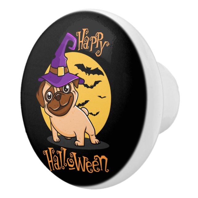 Bouton De Porte En Céramique Halloween Puggy Knob (Droite)