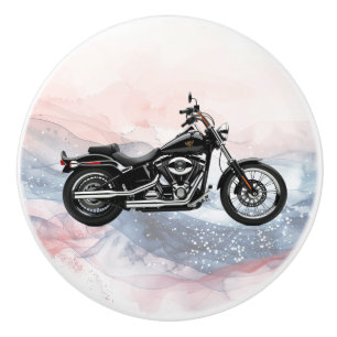 Bouton De Porte En Céramique Hawg Heritage Patriotic V-Twin Twin Cam Era Knob