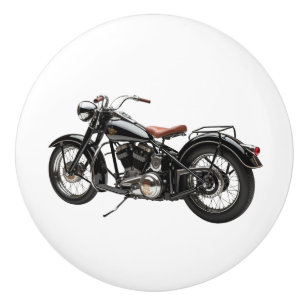 Bouton De Porte En Céramique Hawg Heritage V-Twin Panhead Era Ceramic Knob