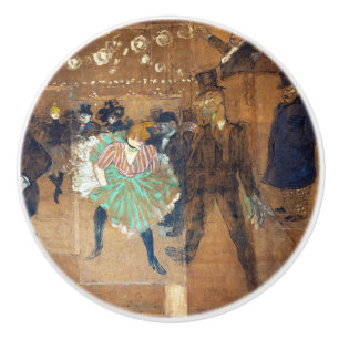 Bouton De Porte En Céramique Henri de Toulouse-Lautrec - Danse au Rouge