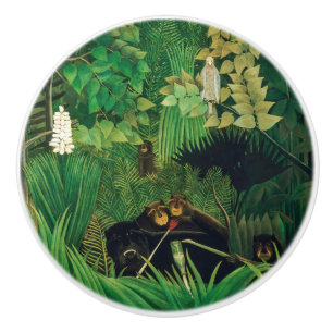 Bouton De Porte En Céramique Henri Rousseau - Les Joyeux Jesters