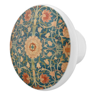 Bouton De Porte En Céramique Holland Park par William Morris Vintage Floral Art