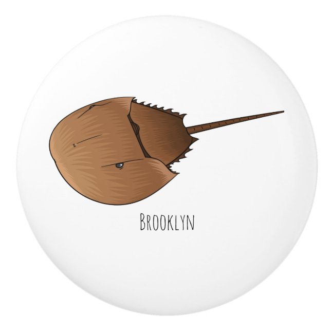 Bouton De Porte En Céramique Horseshoe crab (Devant)