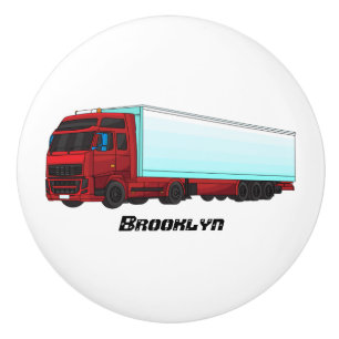 Bouton De Porte En Céramique Illustration de camion roumain