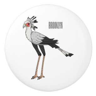 Bouton De Porte En Céramique Illustration de dessin du secrétaire pour oiseaux