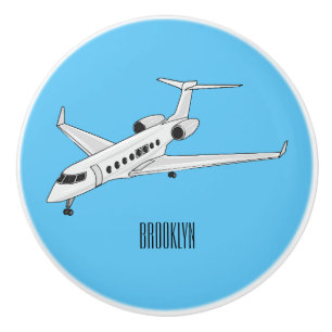 Bouton De Porte En Céramique Illustration de jet privé