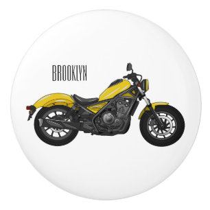 Bouton De Porte En Céramique Illustration de moto Cruiser