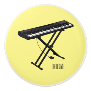 Bouton De Porte En Céramique Illustration de piano clavier
