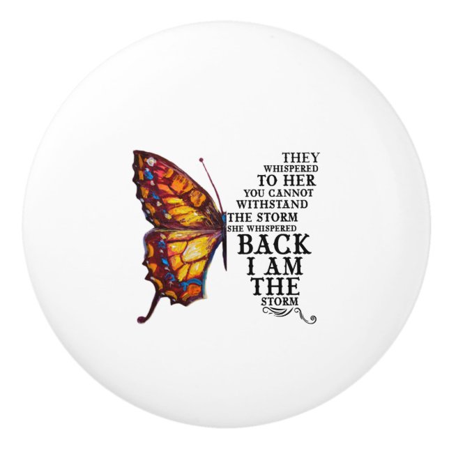 Bouton De Porte En Céramique Ils Lui Faisirent Un Whissi Que Vous Ne Pouvez Pas (Devant)