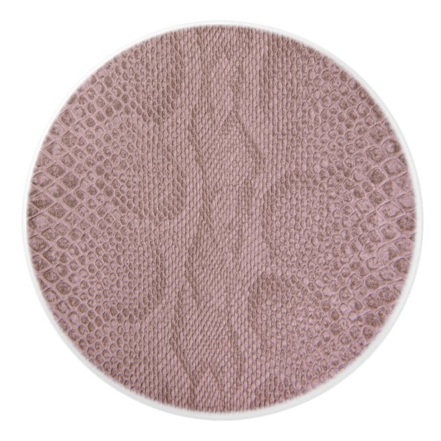 Bouton De Porte En Céramique Impression Snakeskin (Devant)