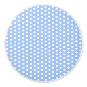 Bouton De Porte En Céramique Infirmière Pois de Baby Blue Whimsical dans les an