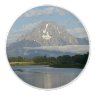 Bouton De Porte En Céramique Jackson Hole River au parc national de Grand Teton