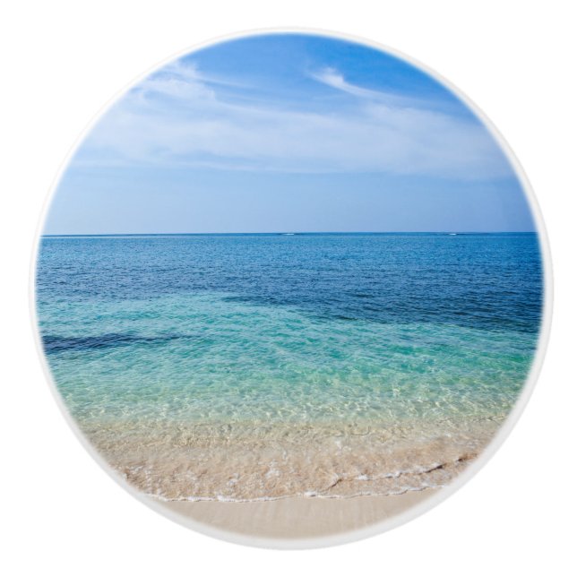 Bouton De Porte En Céramique Jamaïque Beach (Devant)