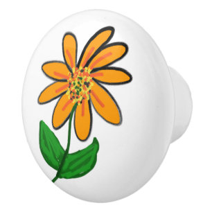 Bouton De Porte En Céramique Jolie White Mountain Laurel Flowers Ceramic Knob