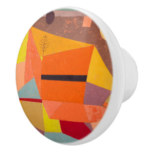 Bouton De Porte En Céramique Joyful Mountain Landscape, Paul Klee Art Abstrait