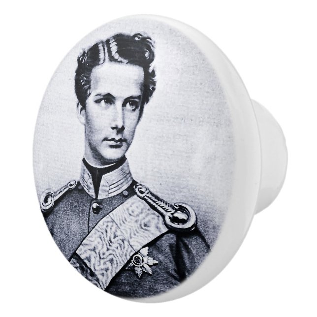 Bouton De Porte En Céramique Knob avec Ludwig II (Droite)