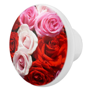 Bouton De Porte En Céramique Knob en céramique rose