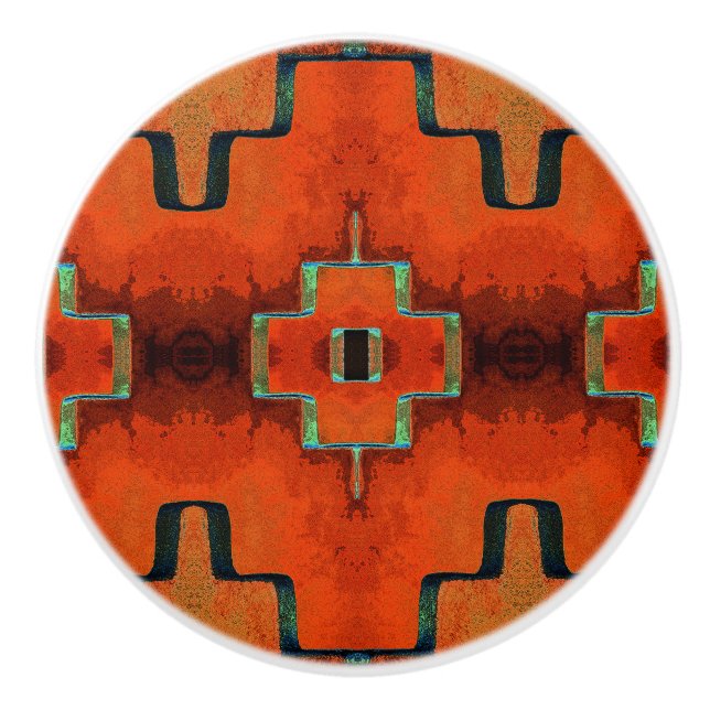 Bouton De Porte En Céramique Knobs & Pulls d'étalonnage du sud-ouest (Devant)