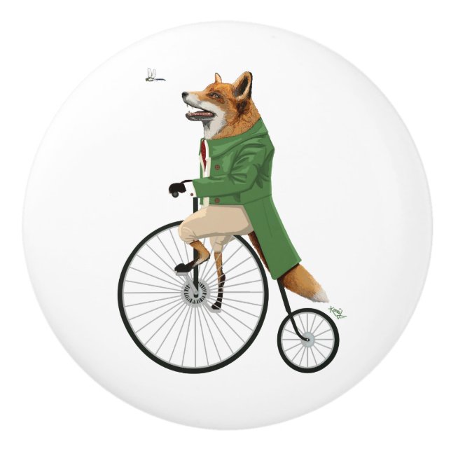 Bouton De Porte En Céramique La libellule de la Fox (Devant)