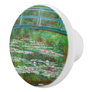 Bouton De Porte En Céramique La passerelle japonaise par Claude Monet