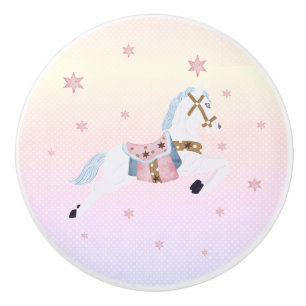 Bouton De Porte En Céramique La suite Nutcracker - Horse Ceramic Knob