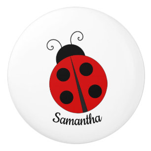Bouton De Porte En Céramique Ladybug Design Ceramic Knob