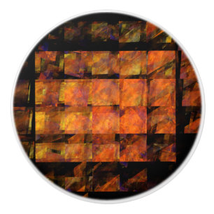 Bouton De Porte En Céramique L'art Abstrait au mur