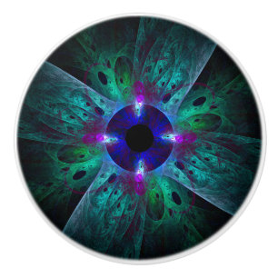 Bouton De Porte En Céramique L'art Abstrait des yeux