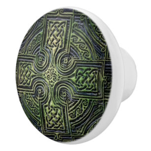 Bouton De Porte En Céramique Le nouage celtique Saint-Patrick's Day