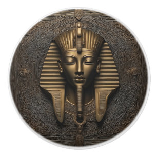 Bouton De Porte En Céramique Le somptueux bracelet en céramique cuivre-or Phara