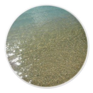 Bouton De Porte En Céramique L'eau sur la plage I Photographie Abstraite de la