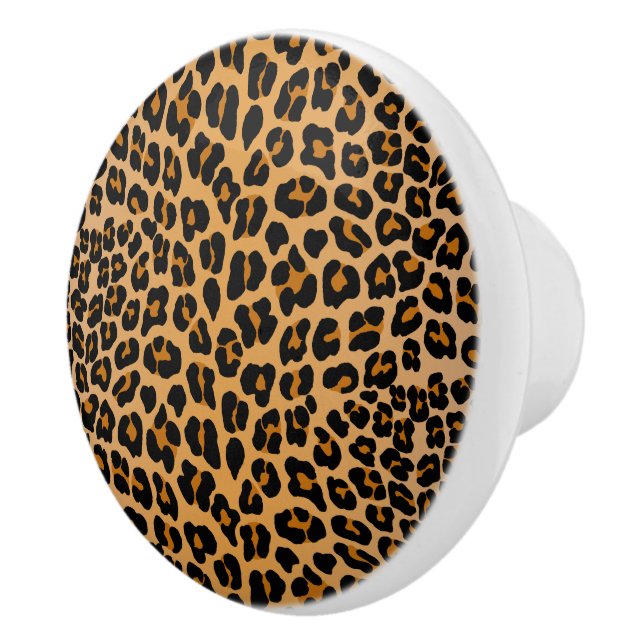 Bouton De Porte En Céramique Leopard (Droite)