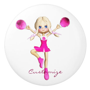 Bouton De Porte En Céramique Les Cheerleaders vont encourager Thunder_Cove
