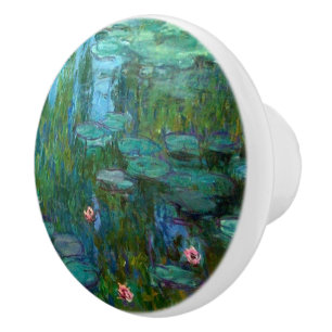 Bouton De Porte En Céramique Les nymphéas de Claude Monet