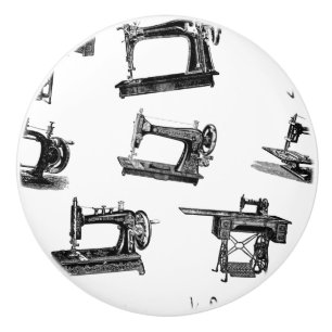Bouton De Porte En Céramique Machines à coudre anciennes COULEUR ARRIÈRE - PLAN