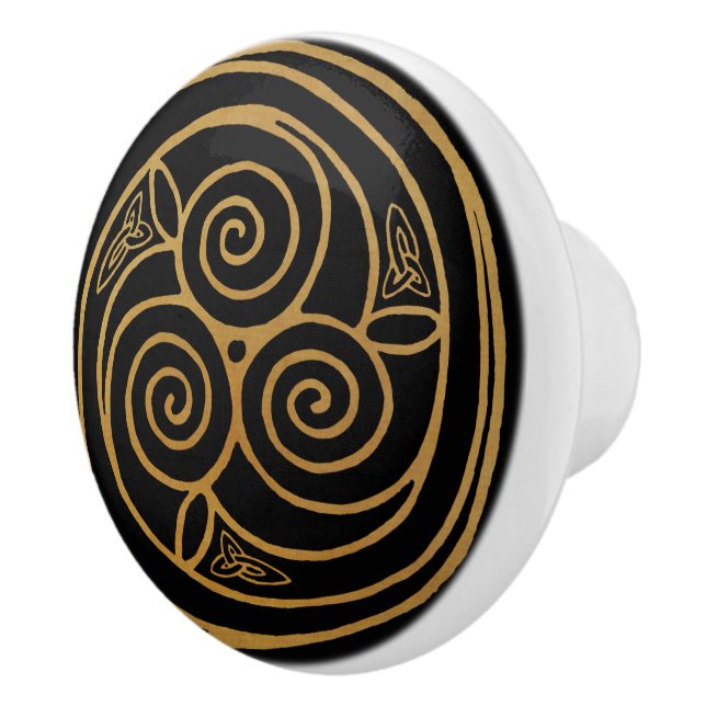 Bouton De Porte En Céramique Mandala (Droite)