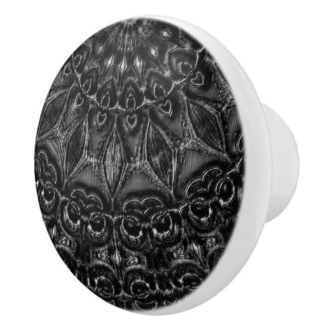 Bouton De Porte En Céramique Mandala (Droite)