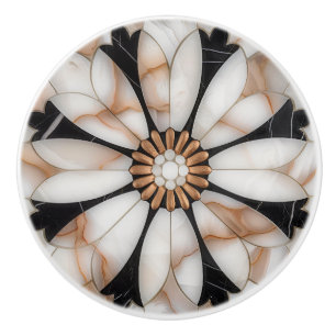 Bouton De Porte En Céramique Marbre noir blanc marbre marbre marbre marbre marb