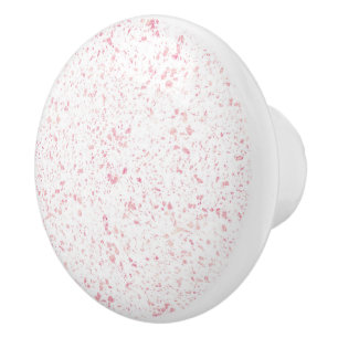 Bouton De Porte En Céramique Marbre vintage élégant rose or terrazzo design or