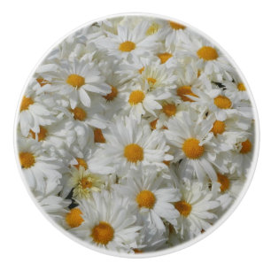 Bouton De Porte En Céramique Marguerites