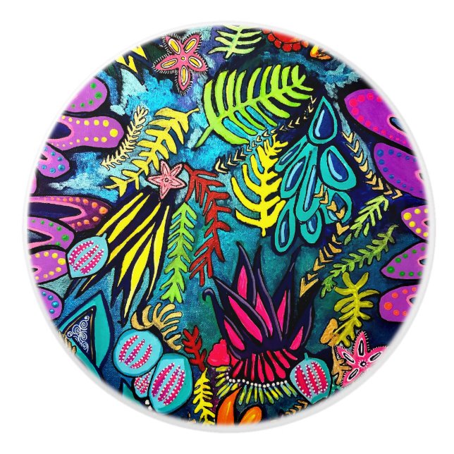 Bouton De Porte En Céramique Marine Life Ceramic Knob (Devant)